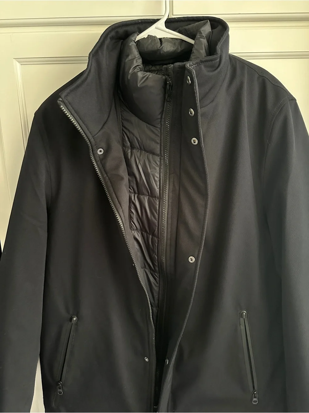 Bugatchi Water Repellent Twill Jacket with Bib Size L